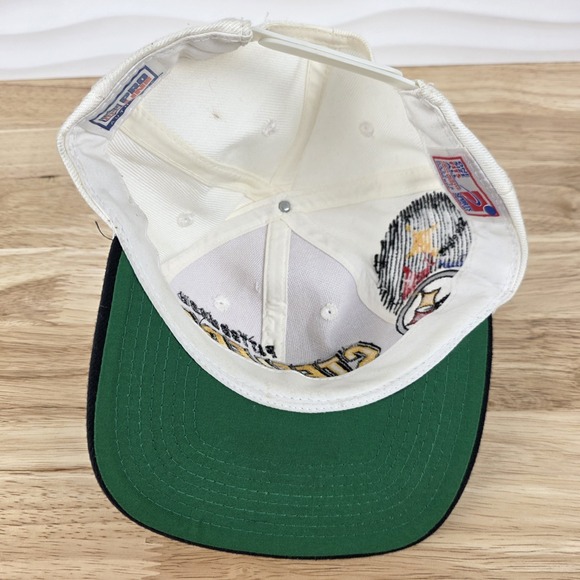 Vintage Sports Specialties Pittsburgh Steelers Laser Shadow Snapback Hat Cap NFL - Picture 8 of 15